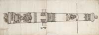Drawing of a cannon by Albert Benningk